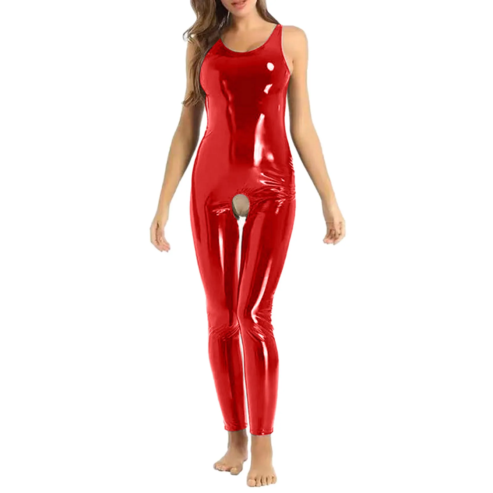 costumes de batterie en cuir pu pour femmes, taille plus s 5xl, sexy, wetlook, sans entrejambe, costume de batterie chaud, latex, teddy, slim, palysuits 7.0, lingerie cordile
