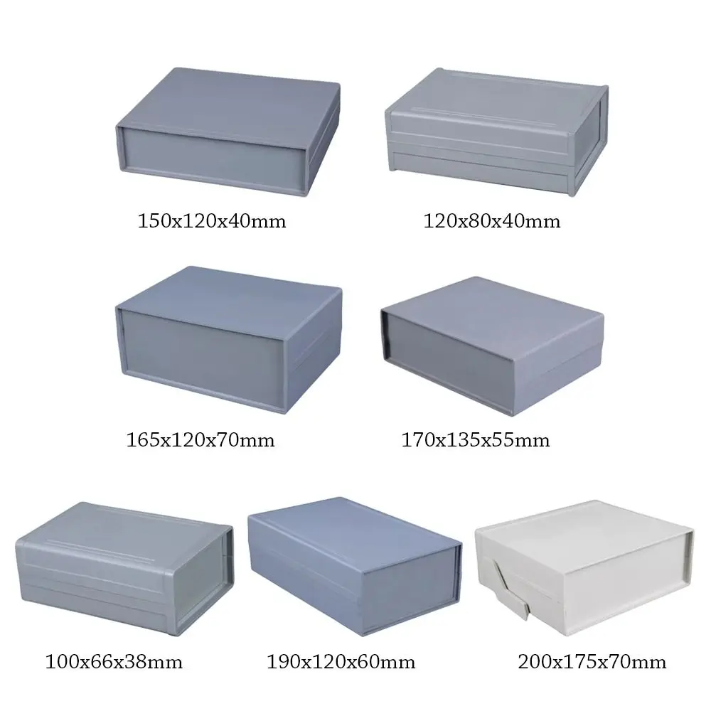 tingcase boîtier en plastique étanche, boîtier de projet électronique, boîtier de stockage d'unité d'alimentation bricolage, 7 boîtes tanabs, gris, nouveau
