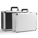 Boîte à outils Portable valise en aluminium avec serrure boîte à outils électrique avec éponge étui rigide mallette de vol stockage d&rsquo;équipement ménager