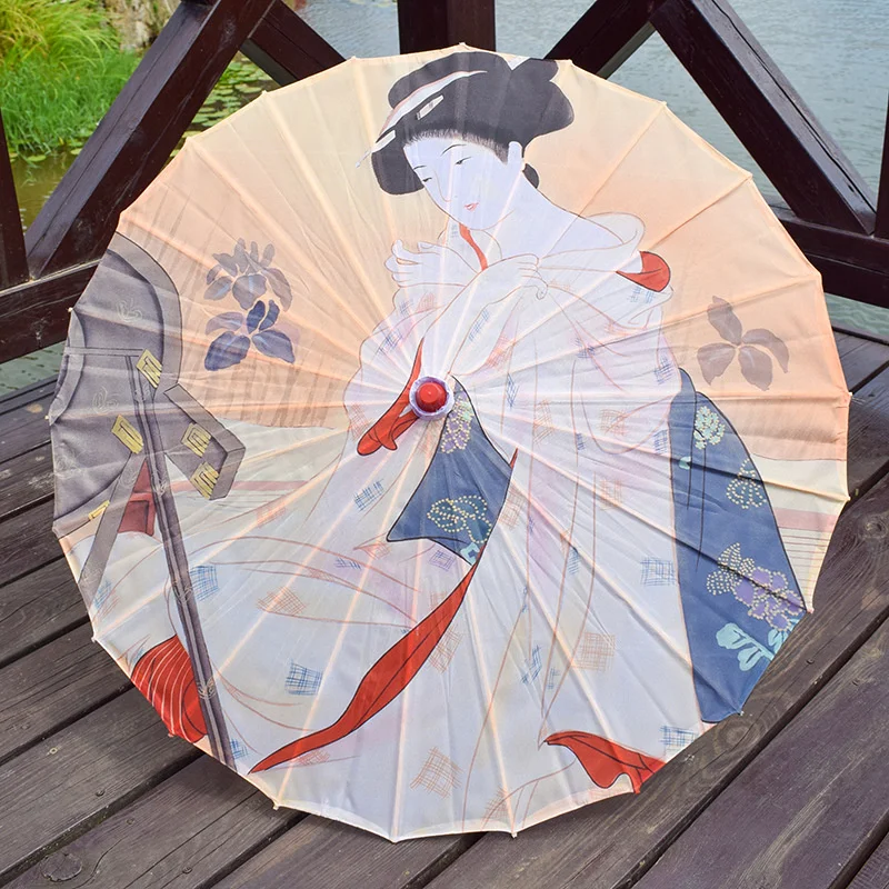 parapluies en papier huilé, costume de prairie, hanfu injgrill, parasol de plafond, ombrage décoratif, 70cm