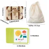 puzzle de rangement de valise en bois, jeu déployé sans retard, puzzle de voyage, jouet de puzzle d'entraînement à l'imagination spatiale pour enfants
