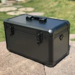 Valise de rangement en aluminium, grand étui rigide, boîte de rangement d&rsquo;outils, boîte à outils multifonctionnelle, étanche, sûre et Portable pour mécanicien de voiture