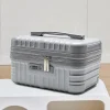 mini valise de voyage de 14 pouces, boîte à cosmétiques rétro légère, organisateur de bagages à main portables, étui de maquillage, petite boîte à mot de passe