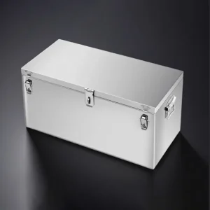 Boîte à outils de grande capacité, matériel multifonctionnel, boîte de rangement d&rsquo;outils en acier inoxydable, organisateur d&rsquo;outils, valise, boîtes étanches