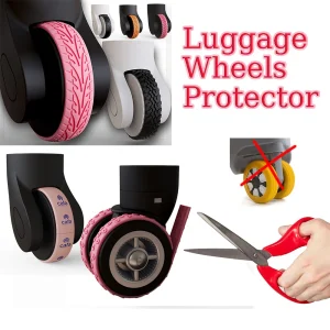 Étui de Protection de roue de valise en Silicone, 4 pièces, avec son silencieux, roulettes pour bagages de voyage, chaussures, réduit le bruit, boîte de chariot, roulettes