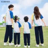2025 combinaisons de sport assorties ensemble familial mère fille père fils vêtements maman papa enfants tenues couple parent enfants été