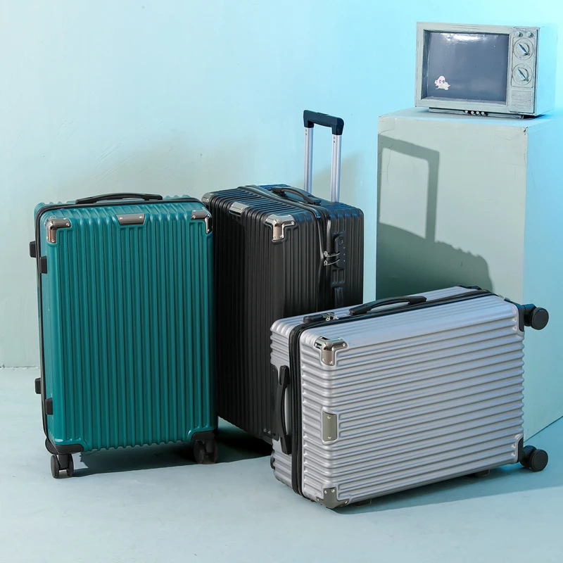 nouveau modèle valise à roulettes 20/24/28 pouces poignée de voyage bagages pour courts voyages valises en cuir de grande capacité pour hommes et femmes