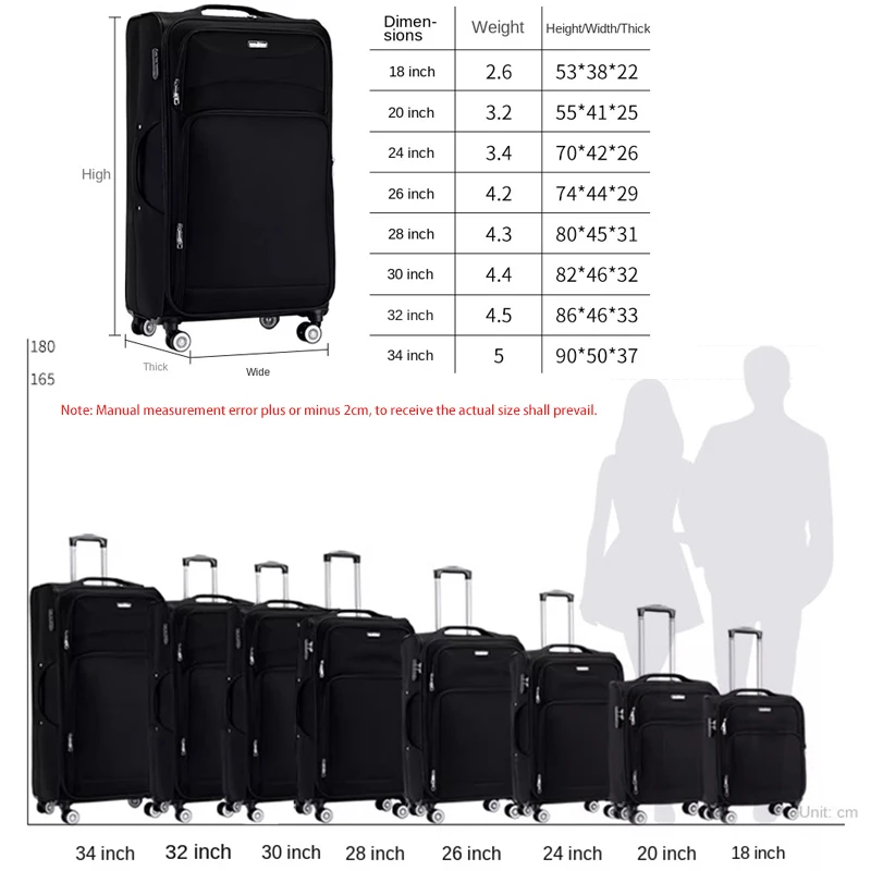 valise à roulettes oxford avec support de téléphone, valise de voyage, cabine, mot de passe, grande capacité, nouveau, 28 pouces, 32 pouces, 34 pouces, 18 pouces, 20 pouces, 24 pouces