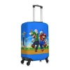 housse de protection élastique pour valise de voyage, dessin animé personnalisé, super champignon, jeu marios, convient à 18 à 32 pouces