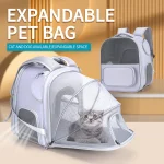 Sac à dos extensible pour chat, pliable, grand espace, Portable, respirant, pour animaux de compagnie, sac de voyage pour aventures en plein air