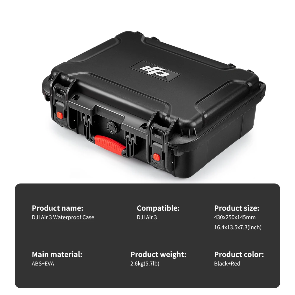 sac de rangement pour dji air 3s/air 3, valise portable, coque rigide, étui étanche, boîte de transport antidéflagrante, boîte d'accessoires pour drone