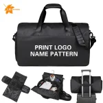 Sac de voyage de grande capacité pour hommes, sac de fitness à une épaule imperméable, vente en gros, logo personnalisé