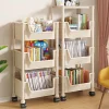 bibliothèques pour enfants, meubles à roulettes, petites étagères amovibles avec chariot à roulettes, rangement de jouets à domicile, étagères de lecture