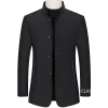 Hommes Blazers costumes vestes col montant affaires costumes décontractés manteaux mâle Slim Fit Blazers vestes Blazers manteaux taille 4XL Hommes Blazers costumes vestes col montant affaires costumes décontractés manteaux mâle Slim Fit Blazers vestes Blazers manteaux taille 4XL