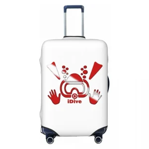 Housse de protection pour bagages de plongée sous-marine, drapeau de plongée personnalisé, housse de protection pour valise de plongée amusante, costume pour 18-32 pouces