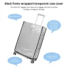 housse de protection pour bagages entièrement transparente, valise étanche en pvc, combinaison pour valise à roulettes de 18 à 30 pouces, housse anti poussière