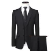 costume pour hommes 8xl (blazer + gilet + pantalon) mode business gentleman professionnel mince décoration extérieure corps mariage costume décontracté
