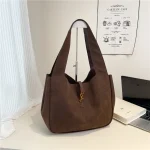 Sac fourre-tout rétro Chic 2025, sac à main de Style panier structuré pour femmes, sac à bandoulière à Texture mate, sac de transport spacieux pour tous les jours