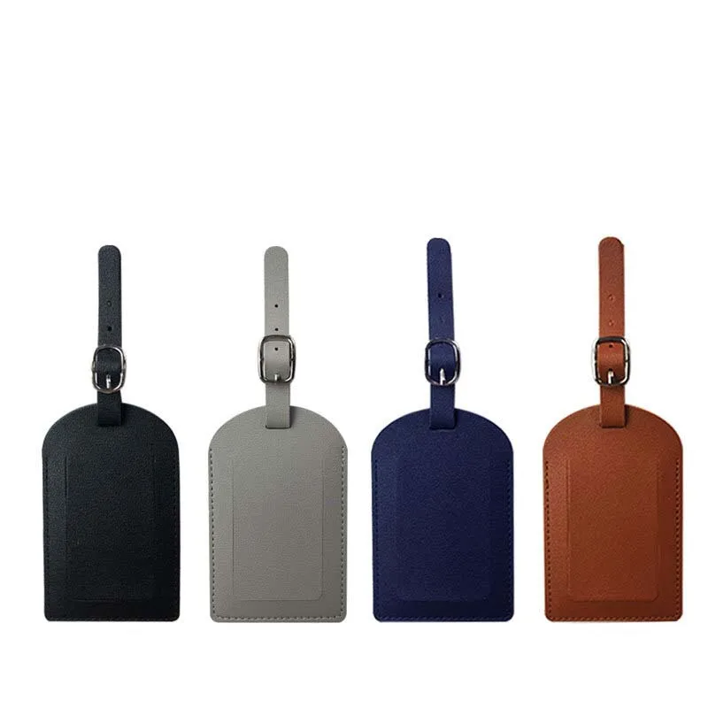 Étiquette de nom de bagage de voyage de valise en cuir d'unité centrale de faveur de mariage portatif étiquette de sac de bagage