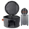 boîte de rangement de grande capacité avec couvercle à fermeture éclair, seau de rangement multifonction pour chapeaux et vêtements, étui de voyage, bacs de rangement