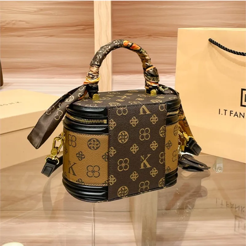 sac à main de marque de luxe 2025, nouveau sac de boîte de styliste haut de gamme, sac seau, sac croisé diagonale à une épaule, à la mode