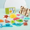 Puzzle de rangement de valise en bois, jeu déployé sans retard, puzzle de voyage, jouet de puzzle d&rsquo;entraînement à l&rsquo;imagination spatiale pour enfants