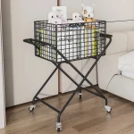 Chariot de rangement de jouets roulants pour enfants, chariot de rangement Mobile, sac de livre pour la maison, support de collation et bac à jouets en peluche pour enfants