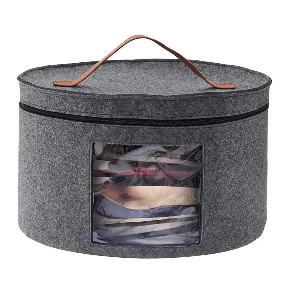 Boîte de rangement de grande capacité avec couvercle à fermeture éclair, seau de rangement multifonction pour chapeaux et vêtements, étui de voyage, bacs de rangement Boîte de rangement de grande capacité avec couvercle à fermeture éclair, seau de rangement multifonction pour chapeaux et vêtements, étui de voyage, bacs de rangement