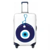 Juste de bagage en perles pour valise de voyage, housse élastique personnalisée, housses de protection, mauvais œil bleu, convient à 18-32 po