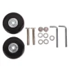 roues de remplacement pour valise à bagages, pièces de valise, essieux durables, roulettes flexibles à degré coulissant, dia50/54/60mm