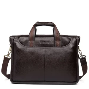 Sac à main en cuir de vache 100% véritable pour hommes, sacoche à bandoulière, fourre-tout, porte-documents pour ordinateur portable, 14 pouces Sac à main en cuir de vache 100% véritable pour hommes, sacoche à bandoulière, fourre-tout, porte-documents pour ordinateur portable, 14 pouces