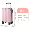 valise d'étudiant de 18 pouces, sac de voyage pour femmes, valise à roulettes pour la rentrée scolaire, voyage d'embarquement à main