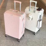 Valise à cadre en aluminium de grande capacité de 28 pouces, boîtier de chariot Durable avec roues universelles, valise de voyage d&rsquo;affaires 24