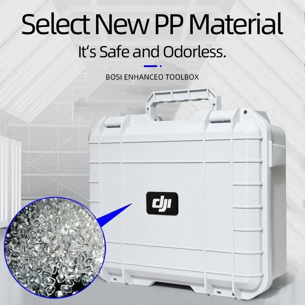sac à bandoulière blanc pour dji avata mini 3/mini 4 pro/air 2s/air3, valise antidéflagrante, une sangle, mallette de rangement d'accessoires de drone