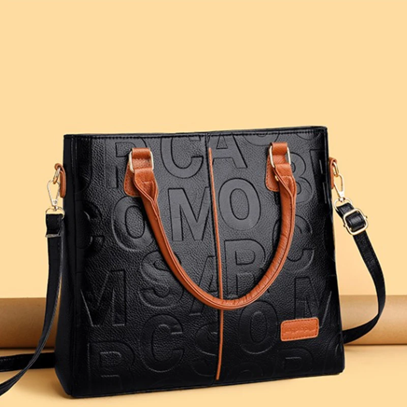 sacs à main de luxe de styliste pour femmes, fourre tout de grande capacité, marque célèbre, sacs à bandoulière en cuir pu pour dames