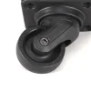 poulie de valise en plastique noir, roue universelle de remplacement, accessoire durable, 1 pièce