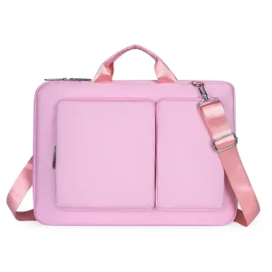 Sac à main portable léger pour ordinateur portable, porte-documents, pochette pour ordinateur portable, résistant aux chocs, sac messager à bandoulière pour le travail