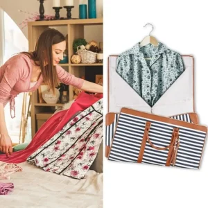 Sac de voyage rayé 4 en 1, grande capacité, extensible, pliable, pour costume, Convertible, matériau PU, sac de voyage