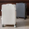 valise à main 16 "/20" pour femmes, boîtier de chariot de voyage avec cadre en aluminium, verrouillage par mot de passe, bagage roulant 22/24/26/28"
