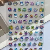 autocollant de motifs de jeu de dessin animé super mini pour valise, autocollant auto adhésif kawaii sanrio kuromi, étiquettes de bagages étanches, autocollant pour ongles