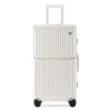 valise de voyage à roulettes avec porte gobelet, cadre en aluminium, grande capacité, 26 ", 28/32"