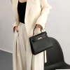 sac à main en cuir pour femmes, sac à bandoulière classique de luxe, fourre tout élégant de styliste pour un usage quotidien chic