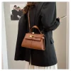 sac à main trapézoïdal kelly pour femmes, sac à bandoulière à la mode en cuir pu compartiment interne, nouvelle collection 2025