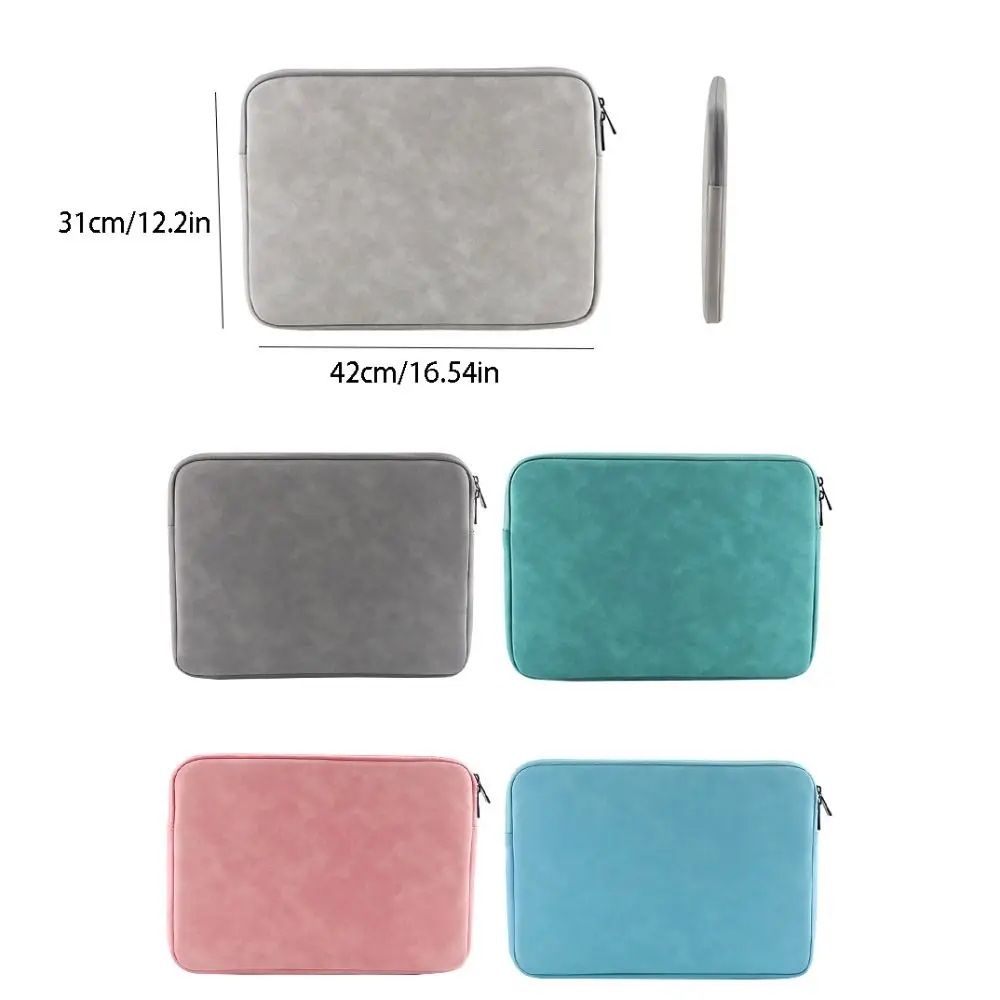 sac à manches pour ordinateur portable durable, pochette souple à fermeture éclair pour ordinateur portable, antichoc, résistant à l'usure, étui pour ordinateur portable, rangement pour ordinateur portable