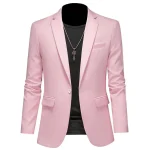 Blazer formel pour hommes, vestes trempées solides, blazers d&rsquo;affaires décontractés, mode masculine, fête de mariage, grande taille, 6XL-M, printemps