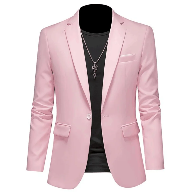 Blazer formel pour hommes, vestes trempées solides, blazers d’affaires décontractés, mode masculine, fête de mariage, grande taille, 6XL-M, printemps Blazer formel pour hommes, vestes trempées solides, blazers d’affaires décontractés, mode masculine, fête de mariage, grande taille, 6XL-M, printemps