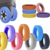 8 pièces valises de voyage housse de Protection de roue anti-dérapant résistant à l&rsquo;usure Silicone silencieux protecteur pour bagage à main roulette