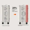 bagage de voyage grande capacité valise trolley à cadre en aluminium renforcé de 28 pouces valise à main de 20 pouces avec roues silencieuses