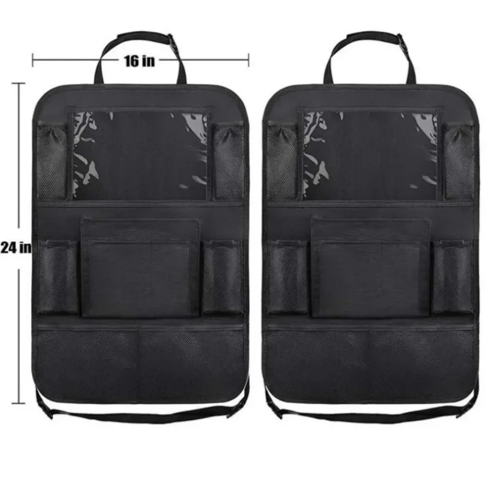 organisateur de dossier de siège de voiture, 9 poches de rangement avec écran tactile, support de tablette, protecteur pour enfants, accessoires de voiture