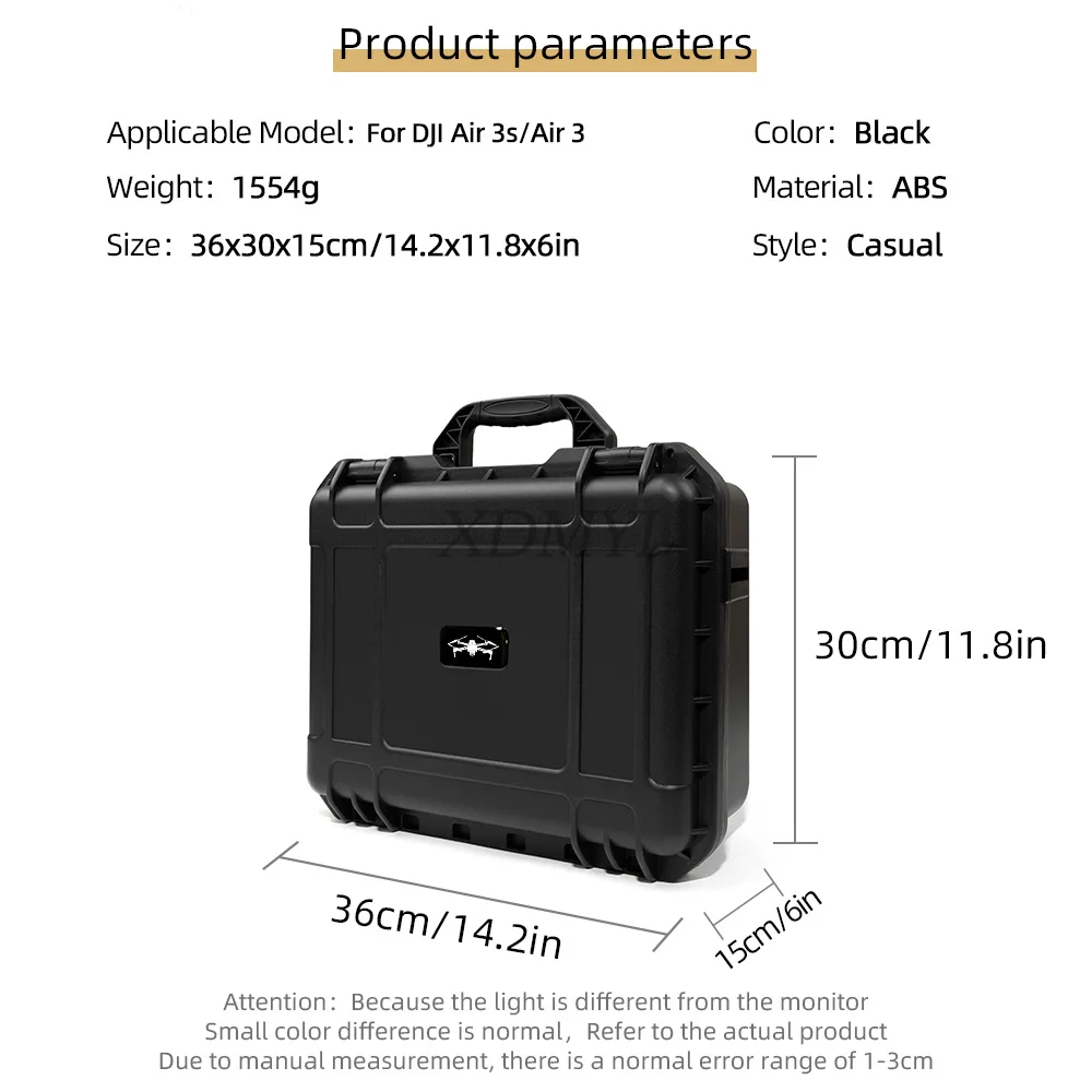 valise portable pour dji air 3/air 3 s, étui rigide, vpn, boîte de transport résistante à la pression pour dji rc 2/rc see/rc n3, accessoires de contrôleur